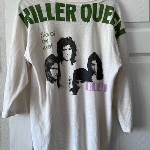 Free People Killer Queen Graphic 3/4 Sleeve Shirt